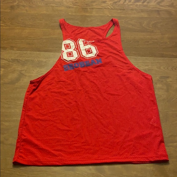 Seobean Red Mesh Stringer Tank - Picture 1 of 3